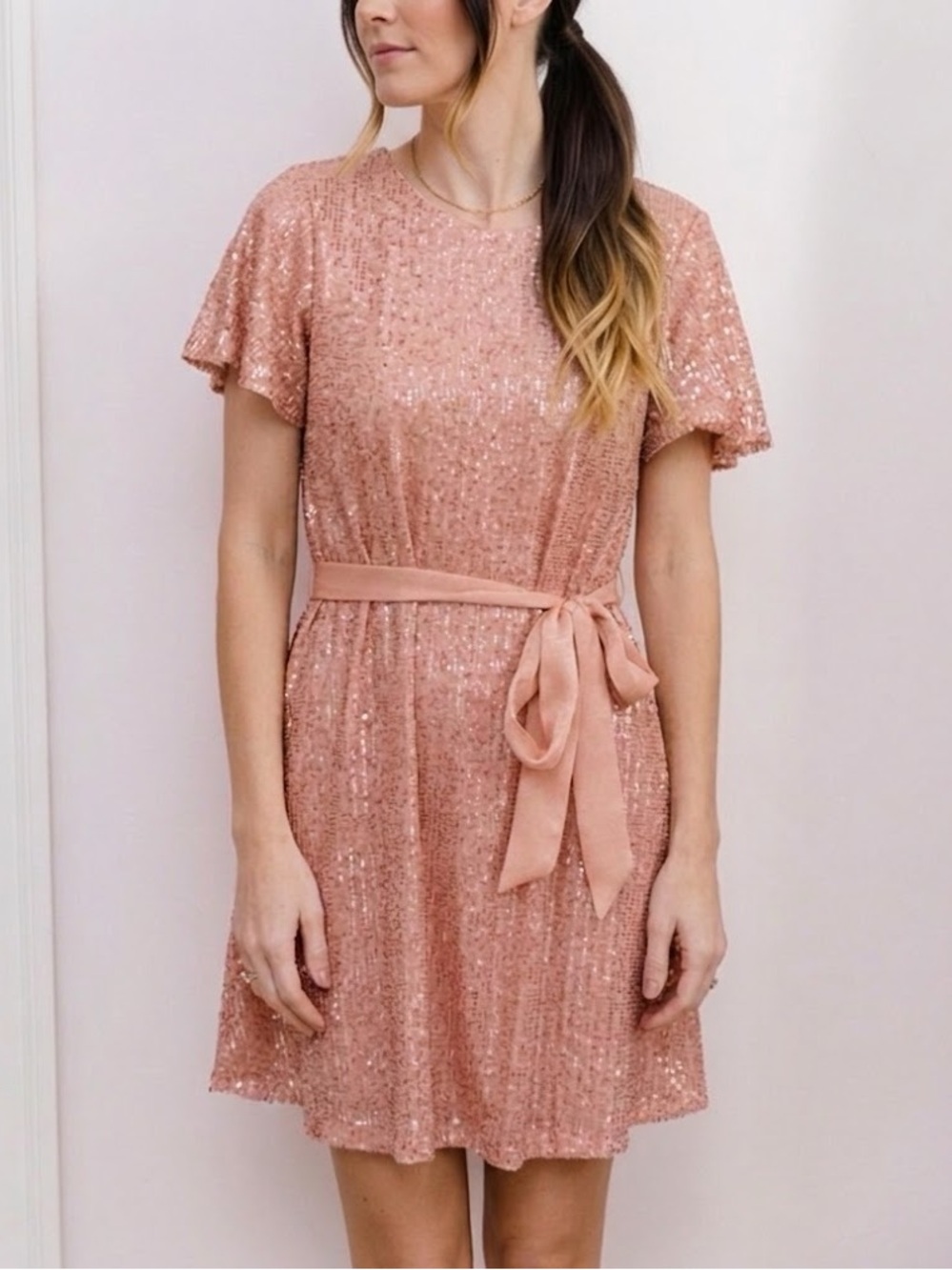 LC Pink Sequin Dress